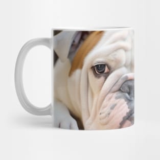 English Bulldog Cat Pet Animal Beauty Warm Cuddle Caring Mug